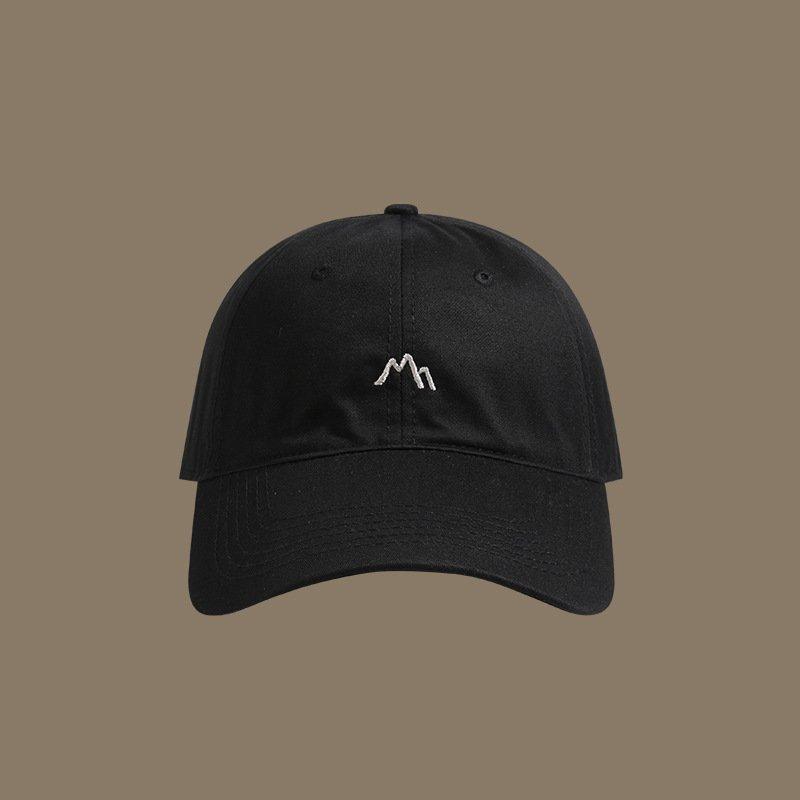 Custom Mountain Embroidery Baseball Cap Unisex Adjustable Cotton Outdoor UV Protection Baseball Cap Custom Size чёрный