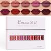 10pcs/set Liquid Matte Lipstick Set with 10 Colors Matte Lip Gloss Waterproof High Pigment Lipstick Lips Makeup Cosmetics Set
