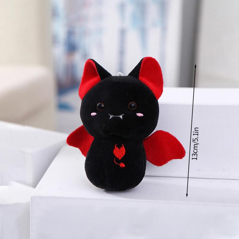 20cm Bat Christmas Decoration Pillows Cute Plump Bats Gifts Home Decor Hanging Ornament Stuffed Animal Pillow Holiday Supplies