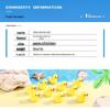 Yellow Duck Resin Figurine for Micro Landscape Decoration