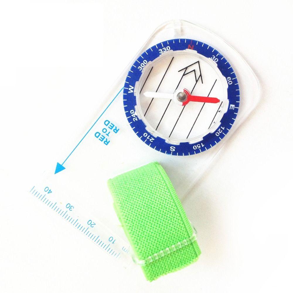 Thumb Compass Travel Kits Mini Ruler Compass Outdoor Navigation Compass Ruler Map Reading Scouts