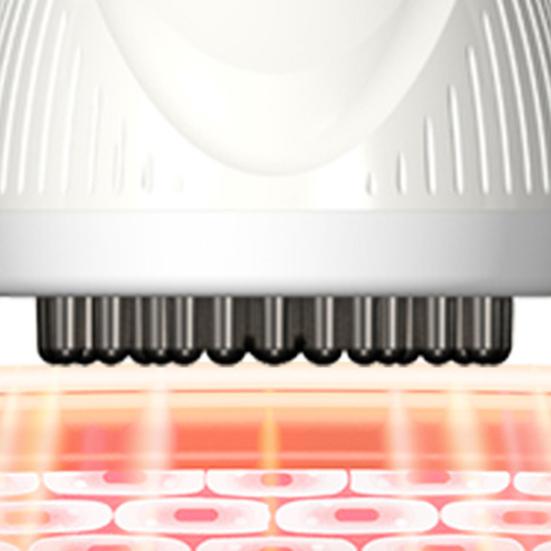 Elektrische Meridianbürste 9/12 Stufen Einstellbar Schmerzlinderung Beine Arm Bauch Körpermassagegerät mit Rotlicht Wärme Vibration Lymphdrainage Massagegerät