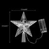 Puntale per Albero di Natale a Forma di Stella Luminosa Pentagramma Decorazione per Albero di Natale Addobbi Albero di Natale Navidad 2025 Decorazione Natalizia per la casa