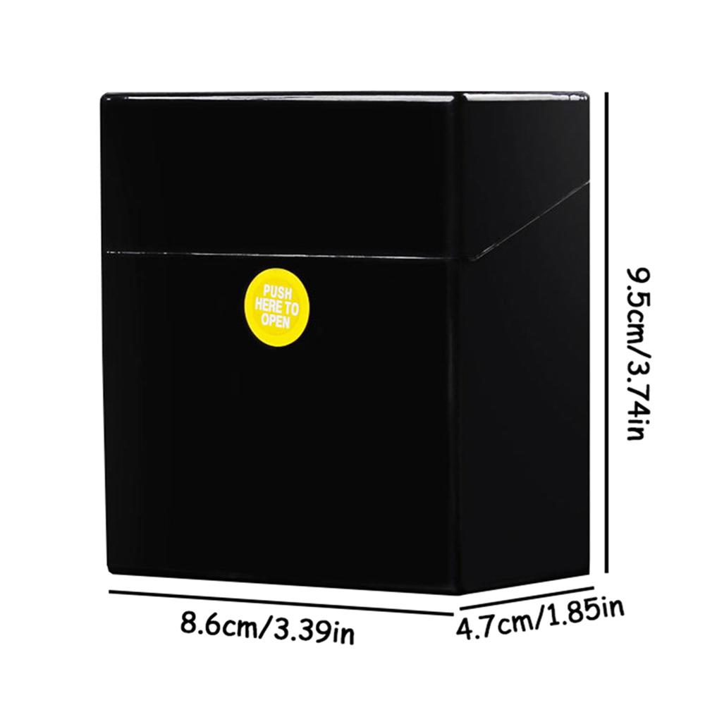 1pc Cigarette Case Pressure Proof Waterproof Hard Shell Protection Outer Button Cigarette Case Convenient Cigarette Case