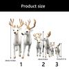 Christmas Deer Figurines,Deer Animal Model,Realistic Reindeer Figurines with Glittered Antler and Feet Centerpieces