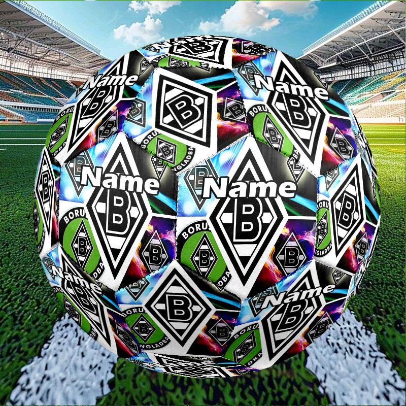 Custom Name Personalized Borussia Monchengladbach Print Size 5 Soccer Ball Training & Match Football, for Team, Kicking, Gift for Football