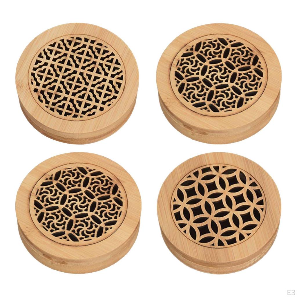 Wood Aroma Burner Box Censer for Home And Hotel Fragrance Diffuser with Lid