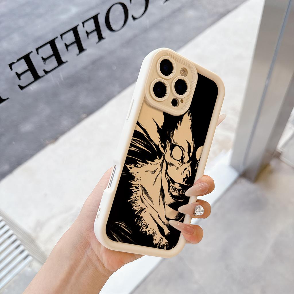 Japan Anime Death Note Pattern Soft TPU Phone Case for iPhone 17 Air 16 15 14 Pro Max Plus 13 12 Mini 8 7 X Xs Back Cover