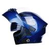NEW Bluetooth Helmet Flip Up Visor Dual Lens Casco Moto Cool Motorcycle Helmet Full Face Casco Black Motorbike Helmets Modular
