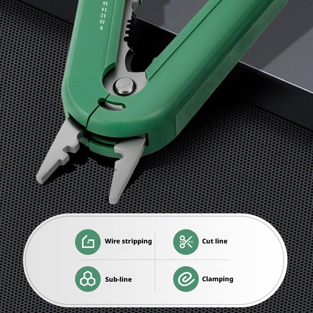 Wire Stripper Cable Cutter Crimper Tool For Electrical Mini Handheld Wire Stripper Multifunctional Wire Stripping Pliers Cable