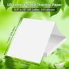 Thermal Printer Paper 8.5 X 11 Inch QuickDry US Letter Thermal Paper Compatible with M08F M832 Portable Printer Continuous Perf