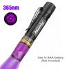 Portable Ultraviolet Light Torch Waterproof UV Inspection Lamp Mini UV Flashlight  Money Detecting