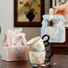 Cute Butterfly Ceramic Cup with Spoon Girl Birthday Gift Gift Gift Box Mug Couple Water Cup Office Coffee Cup
