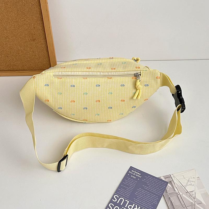 Dámská crossbody taška, sportovní náprsní taška, barevné bloky, ledvinka