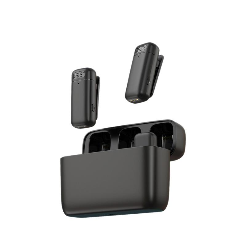 Smart Wireless Lavalier Microphone K6 with Noise Cancelling for Long-Distance Live Streaming