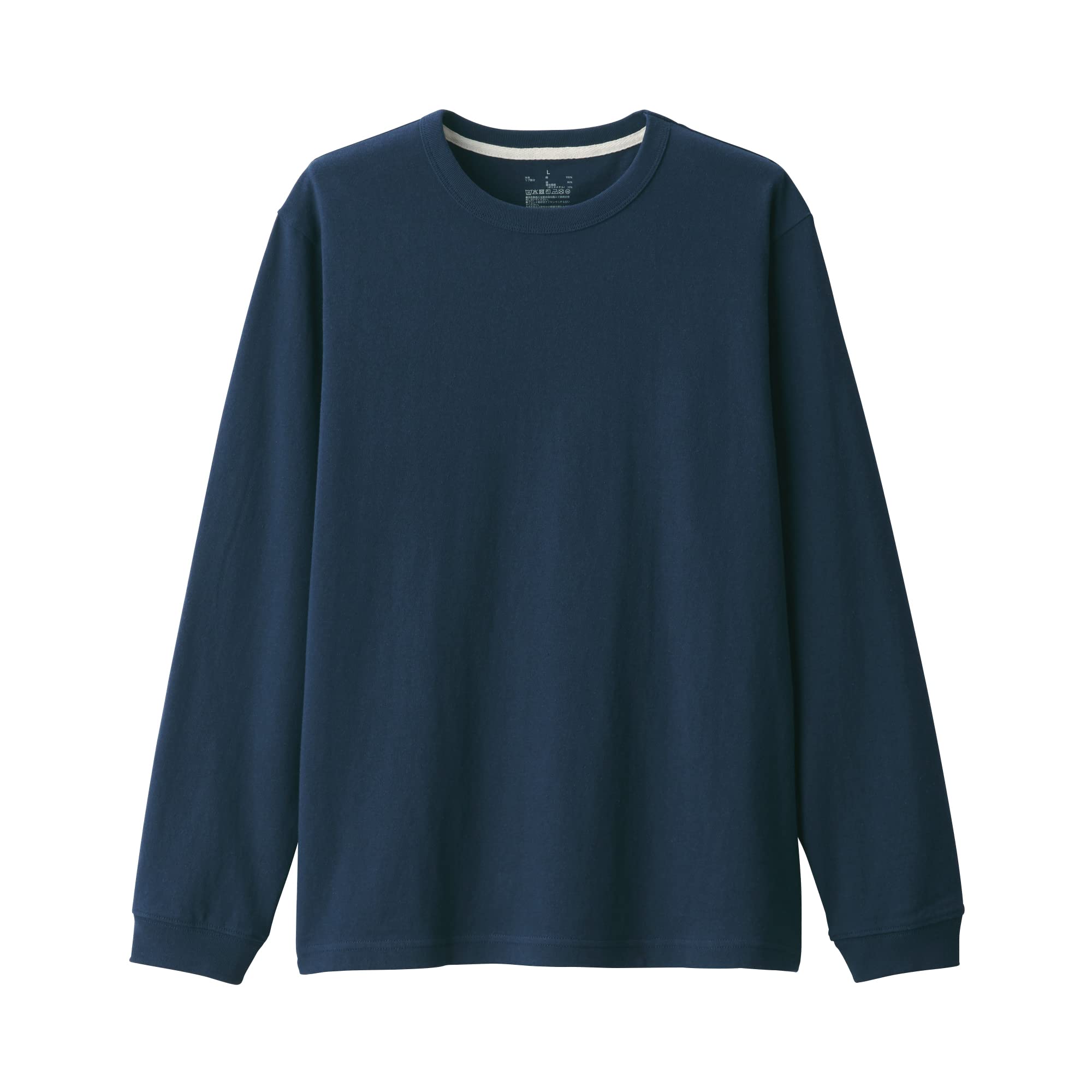 

MUJI Washed Thick Crew Neck Long Sleeve ABC25A3S Dark Navy S Set of 2 T-shirts Mens