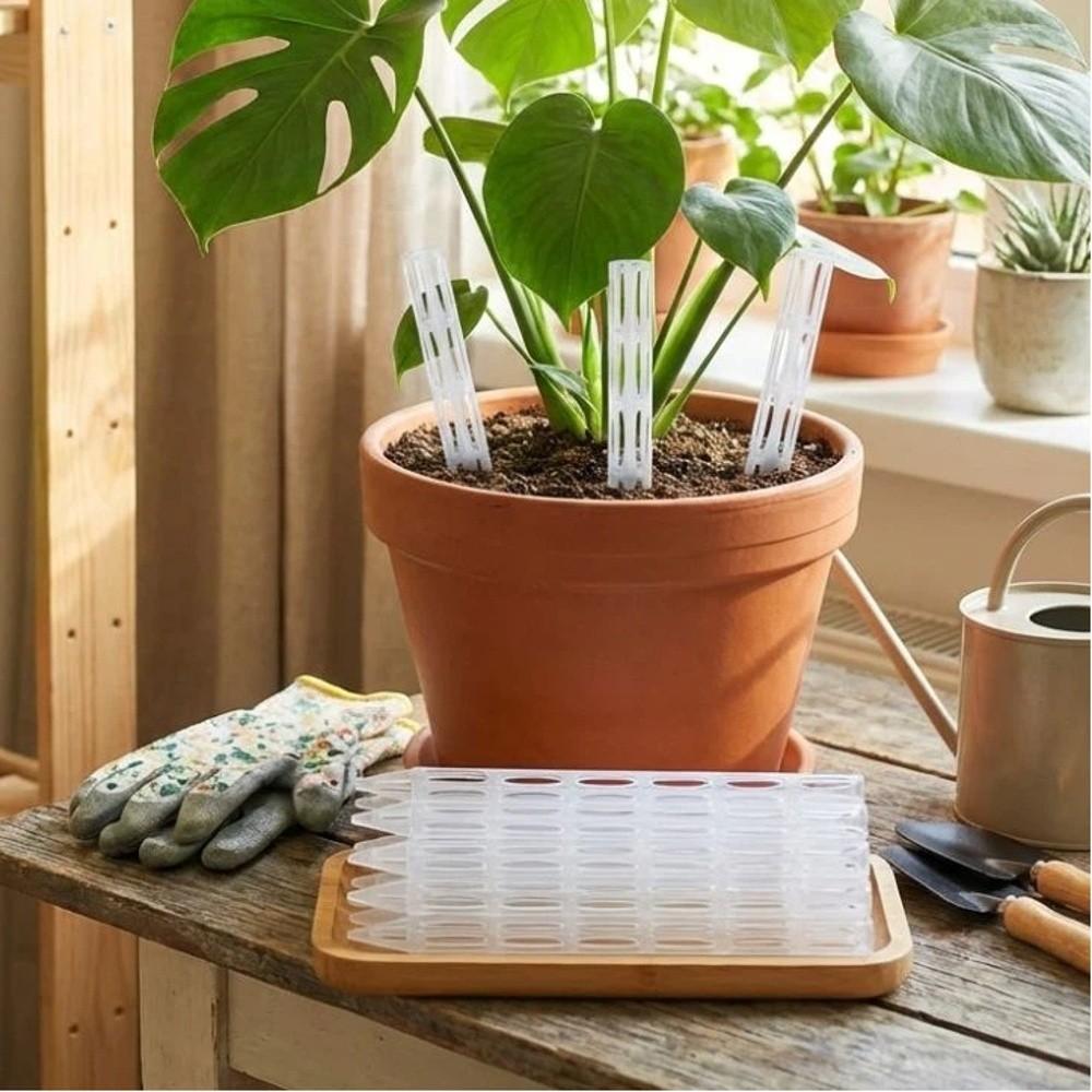 10PCS Plastic Plant Drainage Pipes Transparent Plant Root Ventilation Potted Plants