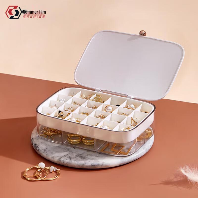 

Shupian Electroplated Transparent Cotton Pad & Beauty Blender Organizer