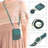 Suitable for Samsung Z Flip4 mobile phone leather case, folding mobile phone fashion card oblique span bag, strap mobile phone case