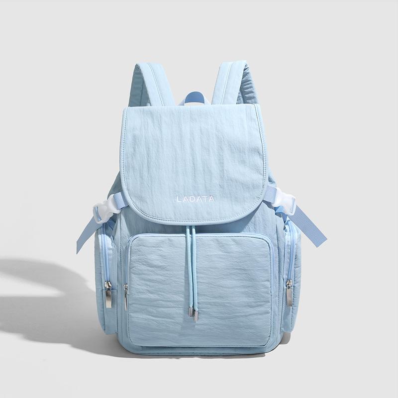 Korean version ins wind college backpack women's niche lightweight nylon backpack women's fashion travel outdoor sports backpack