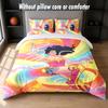 wonder woman Design Bed Bedding Set 1 Duvet Cover + 2 Pillowcases Soft Breathable Household Bed Linens
