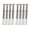 8 Pieces Double Coil Pickup Frame Screws Springs, Electric Guitar Pickups Accessories ,British