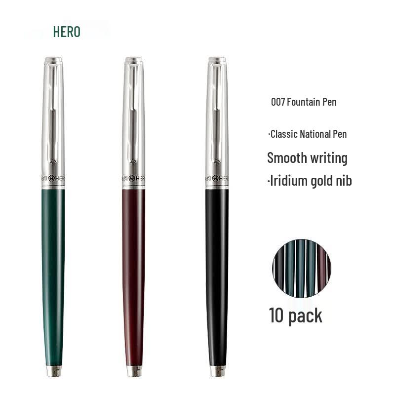 Hero 007 Iridium Nib Fountain Pen Set