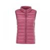 Winter Warm Vest Jacket Black Stand Collar Winter Sleeveless Vests Short Vest White Duck Down Jacket Female Waistcoat Gilet Vest