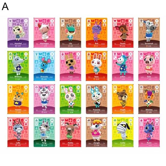 24Pcs Animal Crossing And Play Lovely Cards Plug Characteristics Quick Response Animal Crossing
