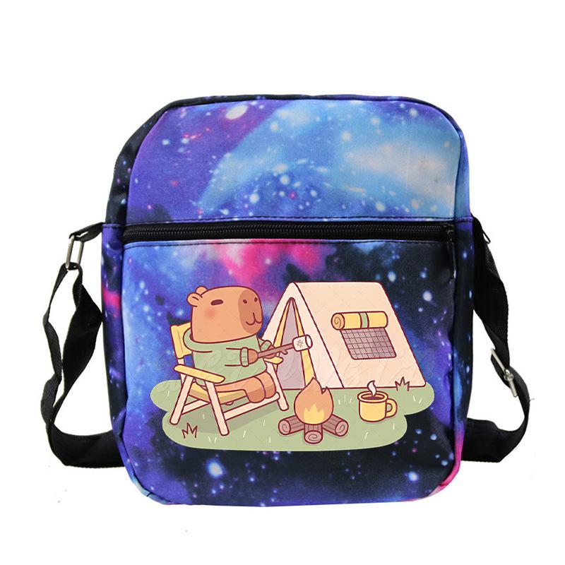 Fashion Versatile Children'S Portable Shoulder Bag Printed Trend Multifunctional Oblique Span Bag