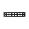 Patch Panel Pusty Rack 19" 2U Na 24 Gniazd Typu D Roxtone Rack2U24