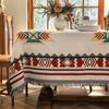 Table Cloth Rectangle Table, Heavy Duty Cotton Linen Tablecloths Farmhouse Tablecloth, Soft and Wrinkle Free Table Cover with Tassels