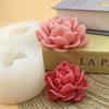Jasmine Flower Candle Silicone Mould DIY Rose Peony Flower Gypsum Soap Resin Crafts Cement Mold Chocolate Cake Baking Tools