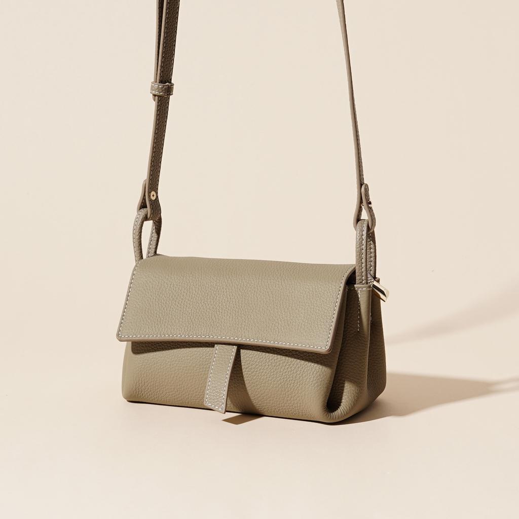 Genuine Leather Women's Bag 2025 New First-layer Cowhide Soft Leather Versatile Simple Solid Color Niche High-end Shoulder Messenger Bag