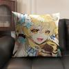Lumine Cute Genshin Impact Cushion Cover Natural Linen Organic Fabric Double-Sided Printing Sofa Home Decor Gift Pillow Case