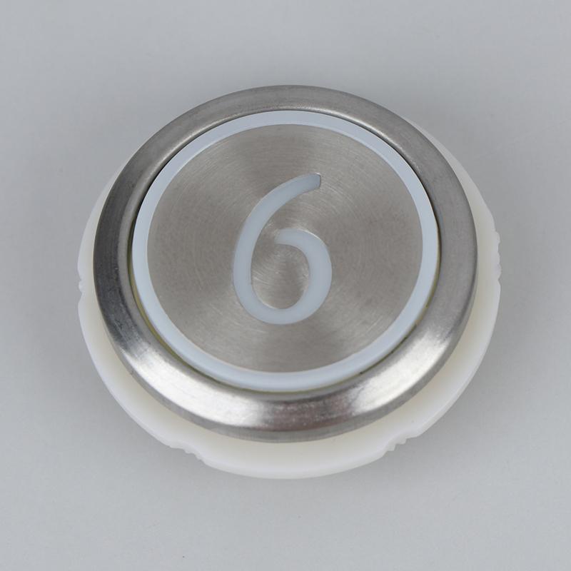 1PCS Elevator Buttons For Round Stainless Steel Elevator Buttons / Digital 1-6 Buttons / Up Buttons / On/Off Buttons
