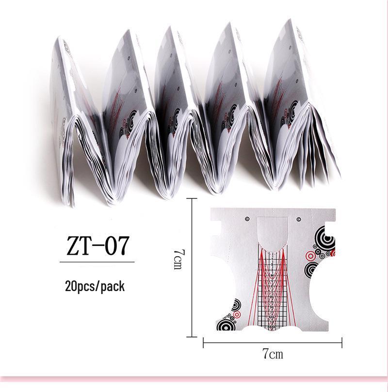 Nail Extension Paper Forms - Square Butterfly UV Gel & Acrylic, 20 To 100 Pcs