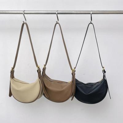 2025 Herbst/Winter Damen Vielseitige Weiche Leder Knödel Tasche, Einzelne Schulter, Umhängetasche, Unterarm-Stil