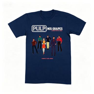 Vintage Pulp Misshapes Band Grafik T-Shirt Retro Britischer Rock Lässiges Baumwoll-T-Shirt Für Fans Tägliches Tragen