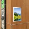 Self-Adhesive Frame Magnetic Picture Holder with Clear Cover Wall-mounted Poster Display Frame for Pictures Documents