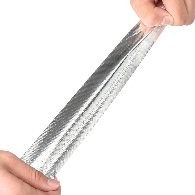 Glasfasergewebe Aluminiumfolienband Wärmeisolierung Verdickung von Küchenabzugshaube Flammhemmend Hochtemperaturbeständig