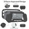 Protective Case, Full Protection Cover, TPU Shock-Absorption and Anti-Scratch for Switch Lite Skin with Bult-in Screen Protector & Thumb Grip Caps