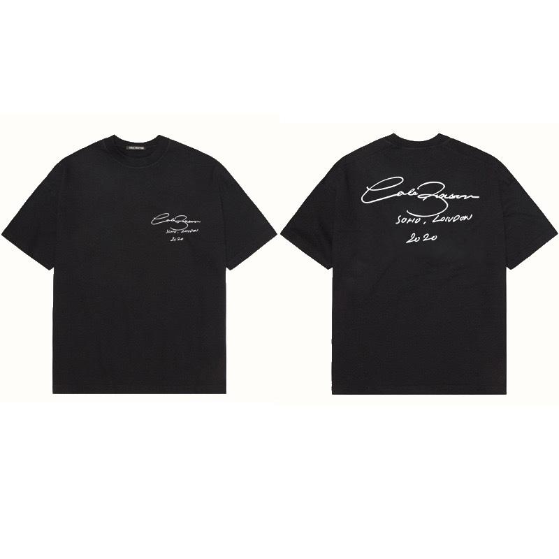 Heiße Verkäufe Sommer Lässig Hohe Qualität Baumwolle Herren O-Ausschnitt Buchstaben Bedrucktes Muster T-Shirts Harajuku Damen Gemütliches Kurzarm T-Shirt