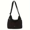 4-Color Large Capacity Canvas Crossbody Hobo Bag - Durable, Adjustable, Trendy Sling