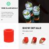 10 Pezzi Stampo per Cubetti di Ghiaccio in Silicone Secchiello per Ghiaccio Rotondo Stagione Calda Fai da Te Casalingo Frigorifero Congelatore Produttore di Ghiaccio Stampo per Cubetti di Ghiaccio Creativo Accessori da Bar