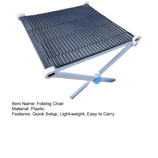 Portable Folding Chair Light-weight Collapsible Stool Adults Outdoor Seat Camping Chair for Hiking