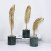 European Post-Modern Hotel Villa Leaf Art Desk Ornament - Light Luxury Home Decoration