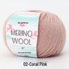 Medium Weight Merino Wool Yarn, 50g for Hand Knitting and DIY Crochet Sweaters and Scarves
