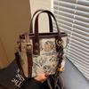 Trend Explosion, National Style Embroidery, New Chinese Light Luxury Women's Messenger Bucket Bag, High-end Versatile Bridal Wedding Bag