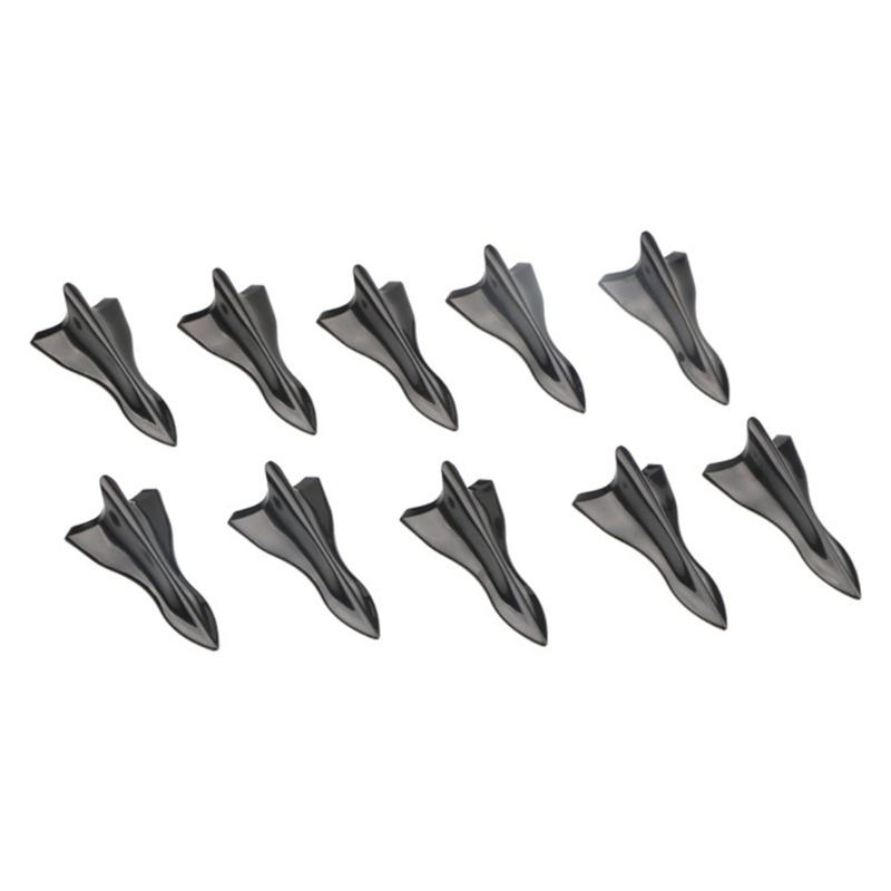 10 ks Prodloužení okraje zadního střešního spoileru automobilu Zadní spoiler zadního kufru Křídlo černého zadního nárazníku Canards Lamely difuzoru